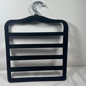 Black Velvet 4-Tier Trouser Pants Hangars Set of 4